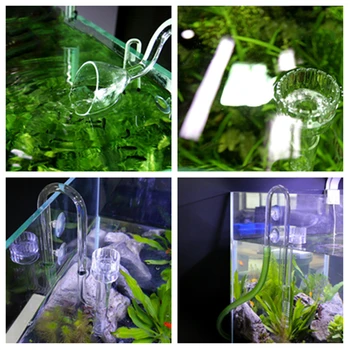 Acvariu de sticlă Skimmer Lily Pipe Spin Suprafață Intrări Ieșiri 13/17mm Plante de Apă Rezervor Filtru Găleată de Pește Rezervor de Accesorii