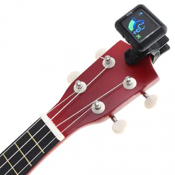 AROMA AMT-100 Clip-on Electric Guitar Tuner Metronom 2 in 1 cu Built-in Baterie Cablu USB pentru Chitara /Bass /Ukulele/ Vioară