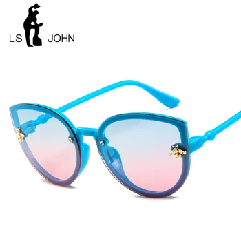 E JOHN 2020 Ochi de Pisica ochelari de Soare pentru Femei Brand Designer Oglindă Pic de Albine Ochelari de Soare Lentile de sex Feminin Nuante pentru Femei UV400 Ochelari