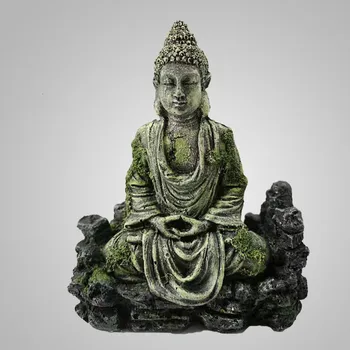 Rezervor De Pește De Amenajare A Teritoriului Decor Meserii Rășină Antic Far Statuie A Lui Buddha Acvariu Set Pachet Comerț Exterior