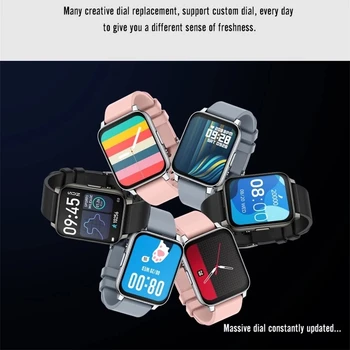 1.69 Inch Smartwatch Vwar V36 Oameni Complet Tactil Multi-Modul Sport 2021 Ceas Inteligent pic Femeile Monitor de Ritm Cardiac Pentru a se potrivi iOS Android