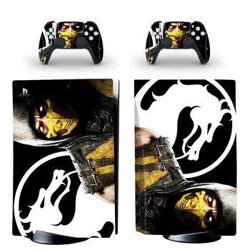 Mortal Kombat PS5 Standard Disc de Piele Autocolant Decal Acoperire pentru PlayStation 5 Console si Controller PS5 Piei de Autocolante de Vinil