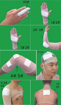 2 buc 5meter pe rola de Plasă bandaj elastic medical picior bandaj elastic dimensiuni mici 0.5 1 2 3 4 5 5.5 6 7 8# mână-picior deget de tifon