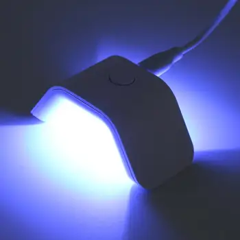 Mini Manichiura Lampa Singur Deget Lampa UV Mini Manichiura Uscător de 2W USB LED 60 Uscare Rapida fotopolimerizare Gel de unghii Nail Art Lampa