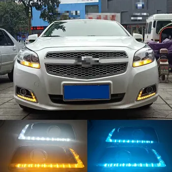 1set LED DRL Daytime Running Light galben transforma Releului lămpii de Zi Pentru Chevrolet Chevy Malibu 2011 2012 2013
