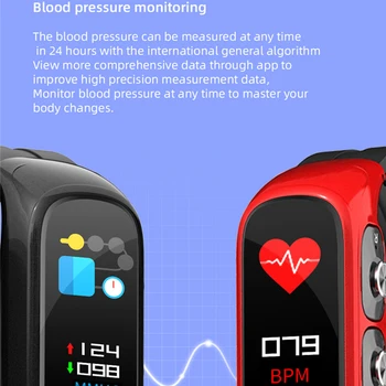 Căști fără fir Smart Watch Muzica de apelare Bluetooth Rata de Inima Tensiunii Arteriale Monitor Somn Femei Bărbați IOS Sport Brățară Inteligent