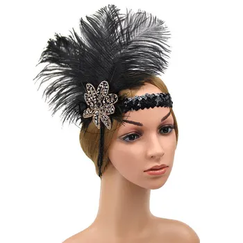 1920 Bentiță Colier Mănuși tabachera pentru Femeie GatsbyFlapper Costum Set de Accesorii articole pentru acoperirea capului