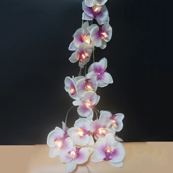 Vacanta Handmade Floare De Orhidee Șir De Lumină,Decor De Crăciun.Eveniment Petrecere/Anul Nou Flori De Lumină,Petrecere Festiv Consumabile,Decor Acasă.
