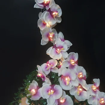 Vacanta Handmade Floare De Orhidee Șir De Lumină,Decor De Crăciun.Eveniment Petrecere/Anul Nou Flori De Lumină,Petrecere Festiv Consumabile,Decor Acasă.