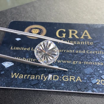 Pernite 8*8mm 2 cts Laborator Creat diamant Inclusiv Certificarea Privind Vânzările Genial Tăiat moissanite diamant