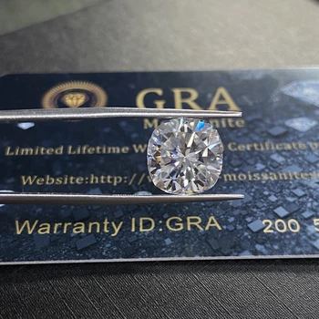 Pernite 8*8mm 2 cts Laborator Creat diamant Inclusiv Certificarea Privind Vânzările Genial Tăiat moissanite diamant