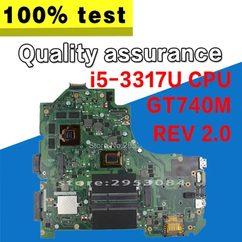 Pentru Asus K56C K56CM K56CB S56C A56C S550CB S550C REV2.0 placa de baza Cu i5-3317U GT740 GT635M 2G Testat