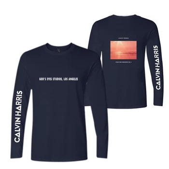 2020 Calvin Harris tricouri Funny Print Femei Casual cu Maneca Lunga Calvin Harris T-shirt pentru bărbați și femei