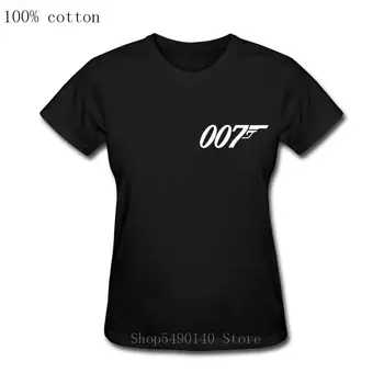 Filme Clasice De Film James Bond Secret Războinic T Shirt Mâneci Scurte Gât O Moda Bumbac Femeile 007 Legends T-Shirt Hipster Tees