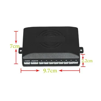 De înaltă calitate Senzor de Parcare Auto fără Monitor 8 senzori de 9 culori pentru a alege pentru spate și din față de alertă de sunet buzzer sistem