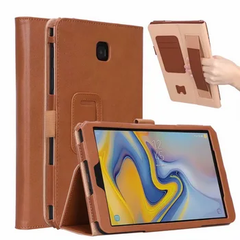 De lux, Carte de Flip-Caz Acoperire Pentru Samsung Galaxy Tab a 8.0 T387 SM-T387 8inch Tableta cu Sloturi pentru Carduri Curea de Mână Creion