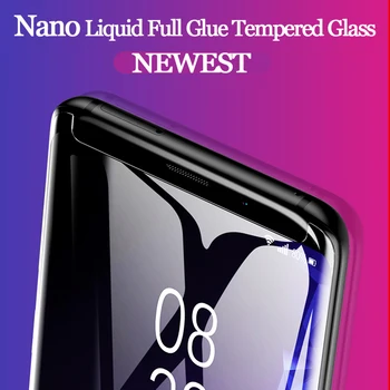UV Plin Lipici Lichid din Sticla Temperata Pentru Samsung Galaxy Note 9 8 10 20 Plus S8 S9 S10 S20 FE S21 Plus UV Lichid Ecran Protector