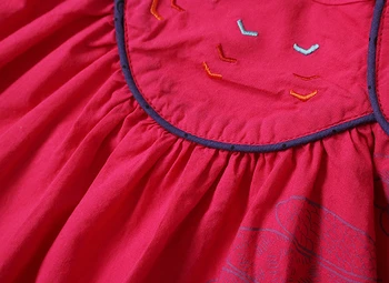 Rochie noua 2018 Copil de Vara Fete Rochii de Vara Copii Floare de Bumbac Rochii Fete Rochie-stil Bluze Copil Maneci Scurte Rochie