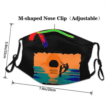 Kite Surfing DIY masca de fata harry masca-potter masca de fata lavabil gura masca de bumbac masca pm2.5 amuzante pattem de imprimare grimasă fantomă