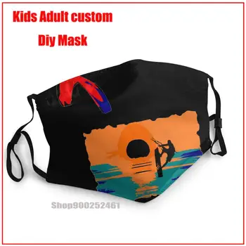 Kite Surfing DIY masca de fata harry masca-potter masca de fata lavabil gura masca de bumbac masca pm2.5 amuzante pattem de imprimare grimasă fantomă