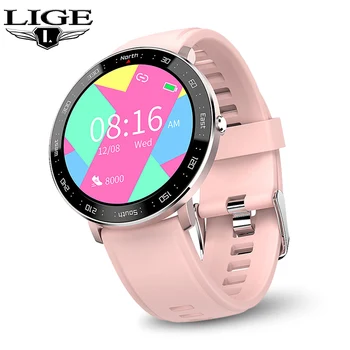 LIGE 2020 Femei Ceas Inteligent cu Ecran Tactil Bluetooth SmartWatch Rata de Inima Impermeabil Sport Fitness Brățară Inteligentă Pentru Android iOS