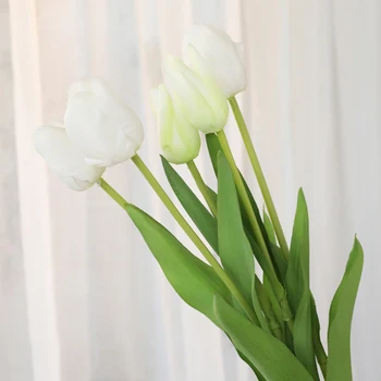 5pcs/lot Lalele Flori Artificiale Real Atinge Tulip Fals Flori de Decorare Camera de zi Cală Pentru Acasă Decorare Nunta de Flori