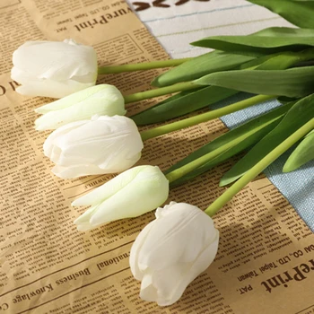 5pcs/lot Lalele Flori Artificiale Real Atinge Tulip Fals Flori de Decorare Camera de zi Cală Pentru Acasă Decorare Nunta de Flori