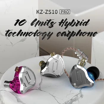 NOI KZ ZS10PRO Pro 4BA 1DD Hibrid setul cu cască căști HIFI Monitor Căștile În Ureche Căști Auriculare pentru KZ AS10 ZSN ZS10 PRO ZST ZS5