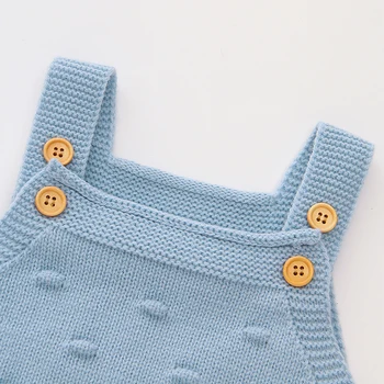 Pentru Tripleți Fără Mâneci Tricotate Nou-Născuți Băieți Fete Onesie Corpul Topuri Primavara Toamna Îmbrăcăminte Pentru Sugari Si Copilul Salopete Îmbrăca