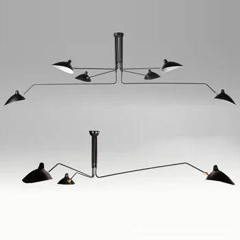 Modern de 3 Arme, 6 Brate personalitate Creatoare retro industrial loft fier lampă de tavan Duckbill Industriale Nordice Fier Lumini Plafon