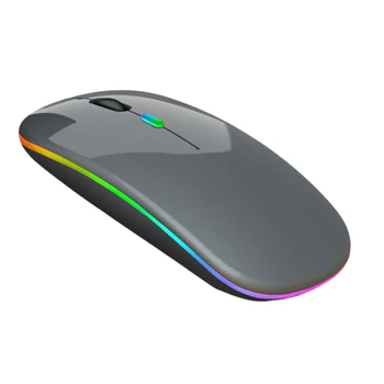 Silent LED Mouse Wireless Reîncărcabilă Modul Dual Optic Mobil Laptop Mouse-ul
