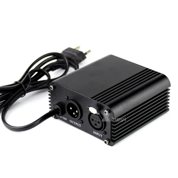 UE Plug 48V Phantom Power de Alimentare Adaptor Pentru Microfon cu Condensator BM 800 700 BM800 Studio de Difuzare PC Laptop Karaoke