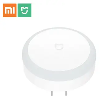 Original Xiaomi Mi Mijia Plug SUA a CONDUS Lumina de Noapte Senzor de Lumină Lampă de Noapte Pentru Casa Dormitor Culoar AC 220V UE/marea BRITANIE/AU Adaptor