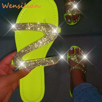Vara Sclipici Sandale Pentru Femei Femei Femei Flip Flops Jeleu Moale Pantofi De Plaja Sandalia Feminina Sandales Femme 2021