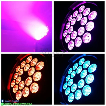 LED-uri Pot Par 18x15W Lumina Turnare Aluminiu Etapa Par RGBWA 5in1 Spălare Lumini de Afaceri Lumini Profesionale Pentru Petrecerea KTV DJ Etapă