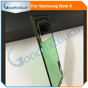 Pentru Samsung Nota 8 N8 Note8 N950 N950F Nota 9 N9 Note9 N9600 N960F 3D de Sticlă Transparentă Spate Carcasa Capac Baterie Spate Usa