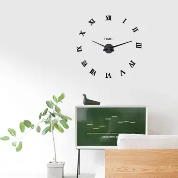 3D Ceas de Perete cu Design Modern DIY Acril Oglindă Autocolante Ceas pentru Camera de zi Dormitor Decor Acasă Mari Tăcut Elreloj Murală