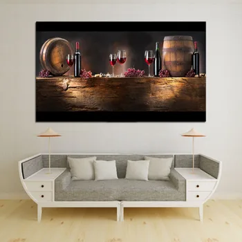Camera de zi dormitor noptieră decor pictura pe sticlă de vin roșu living decor pictura pe panza pictura
