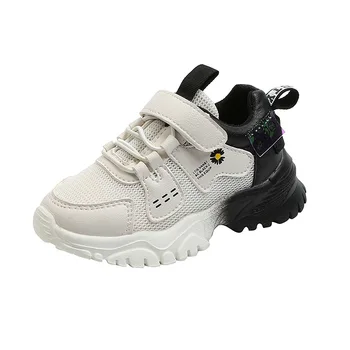 Copii Pantofi de Tenis Toamna 2020 Nou de Fete Pantofi de Sport ochiurilor de Plasă Respirabil Băieți Pantofi sport Alb Negru Adidasi