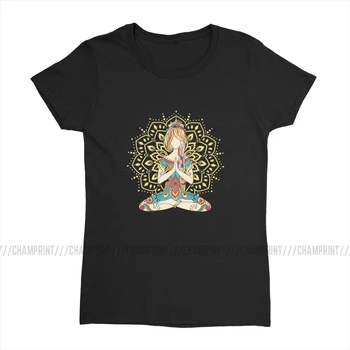 Yoga Om Chakre Mindfulness Meditație Zen Femei T-shirt de Yoga de Fitness Kawaii Tricou Rotund Gat Teuri de Sus Haine Punk sex Feminin