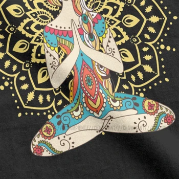 Yoga Om Chakre Mindfulness Meditație Zen Femei T-shirt de Yoga de Fitness Kawaii Tricou Rotund Gat Teuri de Sus Haine Punk sex Feminin