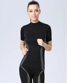 Antrenament Slabire Sport Tricou Femei Compresie Sport Shirt de Fitness de Top Yoga Topuri de Funcționare T-shirt Dresuri Jersey Băiat ySportswear