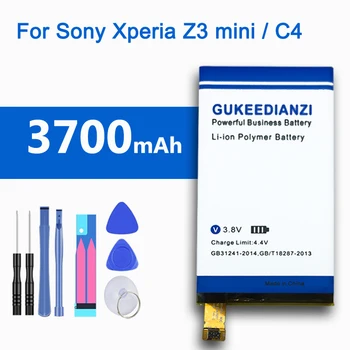 GUKEEDIANZI LIS1561ERPC 3700mAh Bateriei Pentru Sony Xperia Z3 Compact, Z3 Mini Z3c M55W Z3mini D5803 D5833 AȘA-02G / C4 E5333 E5363