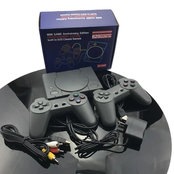 Noi de 8 Biți Mini TV de Familie Retro Console de jocuri Portabile de jocuri Video Console PS1 Built-in 620 Clasic Jocuri FC Dual Jucători Gamepad-uri