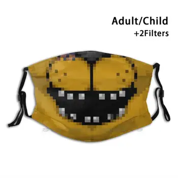 Eu ? Gura Copii Adulti Lavabile Amuzant Masca De Fata Cu Filtru De Cinci Nopți La Freddy Fnaf 1 2 3 4 5 Pixel Joc De Groază