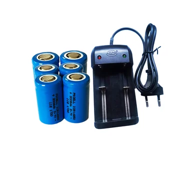PKCELL ICR14250 1/2AA Baterii Reîncărcabile li-ion Liuthium 3.7 V Flat top 18650 Incarcator UE Plug Pentru Avansate camere far