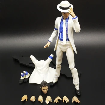 Colectia Michl Smooth Criminal a lui Michael Jackson Moonwalk figurina PVC Model Jucarii Papusa Display 14CM