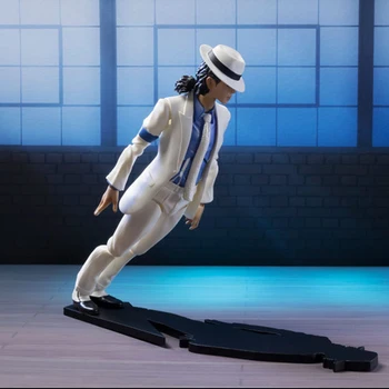 Colectia Michl Smooth Criminal a lui Michael Jackson Moonwalk figurina PVC Model Jucarii Papusa Display 14CM