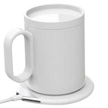 350ML Wireless Ceașcă de Cafea Caldă de Încălzire Pad Incalzitor pentru Cafea Ceai Lapte Biroul de Acasă de Cana de Cald Telefon încărcător wireless