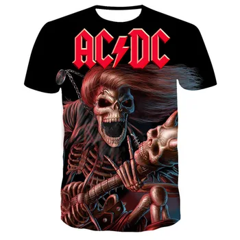 Bărbați metal rock band t shirt de Vară cu mânecă scurtă T-shirt pentru Bărbați plus dimensiune T-shirt pentru bărbați hip-hop-ul de imprimare 3D confort T-shirt